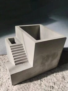 5入組小型景觀香薰蠟燭裝飾用矽膠模具，DIY混凝土雕像、石膏製作，家居裝飾儲物、鏡子樹脂模具 - 白色 - 查看 10