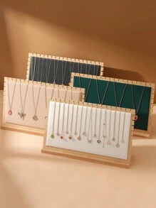 1 Peça Suporte de Exibição de Jóias, Multicolorido, Desmontável, Simples e Fashion, em Madeira de Pinho, Ótimo Presente para Mulheres, para Armazenar Colares e Pingentes Diários em Lojas de Jóias, de Volta às Aulas