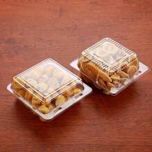 20pcs Buckle Box Transparent Disposable Packing Box Plastic Square Hamburger Box Clear Plastic Takeout Containers, Square Hinged Food Containers, Disposable Clam Shell Type Dessert Containers With Lids For Salad, Sandwich, Burger - transparent - View 8
