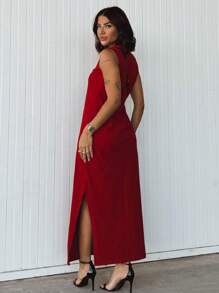 Women Dresses - Red - View 2