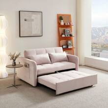 LZ Home 55.5" Twins Pull Out Sofa Bed Velvet