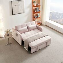 LZ Home 55.5" Twins Pull Out Sofa Bed Velvet