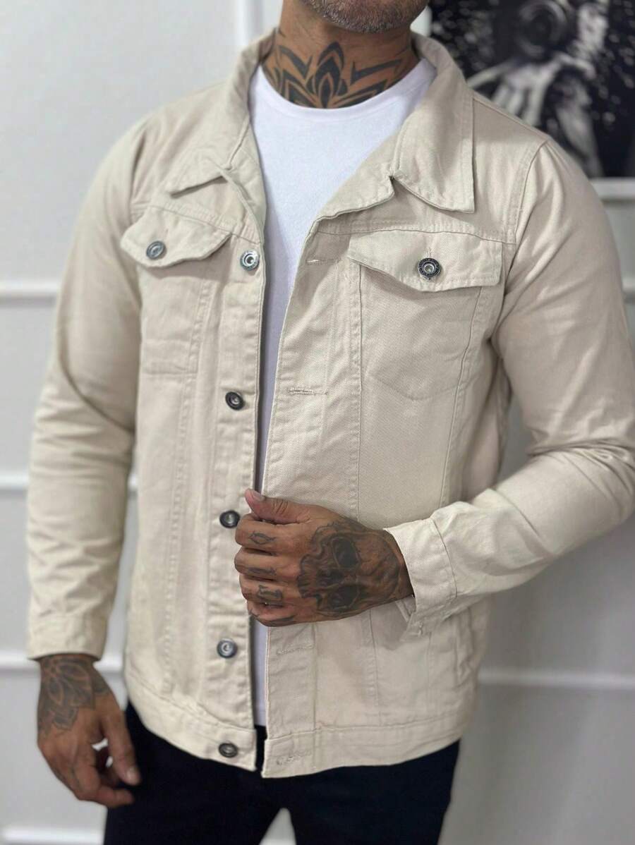 Men Jackets & Coats - Màu be - Xem 1