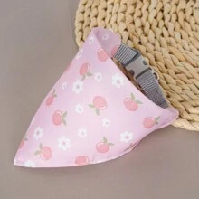 Supet 1 Peça toalha de saliva para animais de estimação, babador em forma de boca de cachorrinho ou bandana triangular para gatos e cães adequados para animais de estimação de pequeno e médio porte.