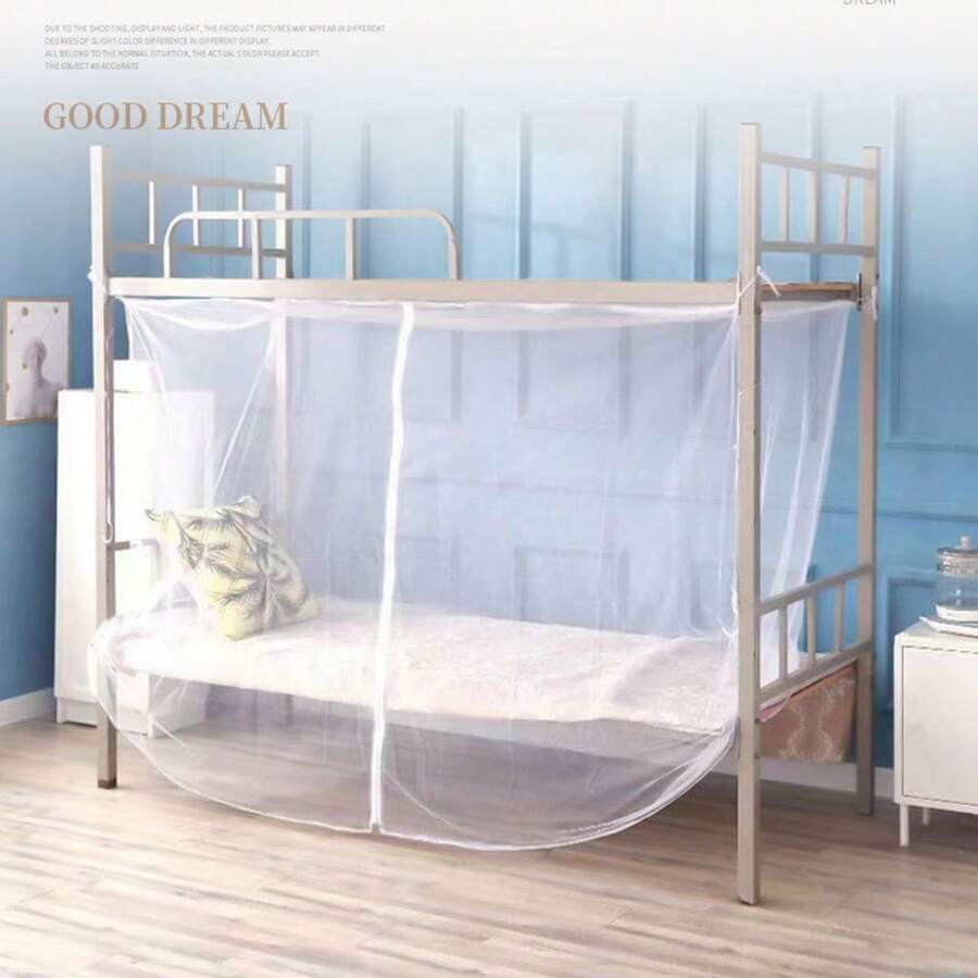 Mosquitero para cama individual de dormitorio, mosquitero anti-polvo para verano - Blanco - Ver 1