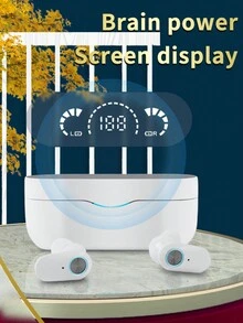 YD06 Great Wall Bluetooth Earbuds, Waterproof In-Ear Wireless Earphones With High Sound Quality And Mirror Design, Compatible With All Smartphones - White - View 6