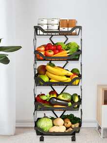 carrito organizador estante organizador carrito de almacenamiento de metal carrito plegable con ruedas canastas organizadoras mueble organizador muebles para recamara carrito organizador con ruedas organizador de baño viandero para frutas frutero 5 niveles  carrito plegable con ruedas para super muebles organizadores cestas organizadoras carrito super carrito para libros muebles para cuarto mueble mesa para cocina lavadero Juego de almacenamiento de cocina Estantes de piso Almacenamiento de suministros de pintura  baby cart organizer organization and storage craft storage office organization regalos para niños Festival de Estudiantes regalos para mujeres  #Hotsale #Sheinhotmayo #Tiktokmehizocomprarlo #ordenytidiness #organizaciónhogar #vidasimple - Negro - Ver 5