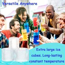 1pc Ice Cube Mold, Freezing Ice Cube Making Tool,  Material, Press To Release Ice Cubes, Homemade Ice Maker For Household Refrigerator, Transparent Box, One-Click Ice Release, Dustproof & Odor-Proof, Stackable Design - Multicolor - View 8