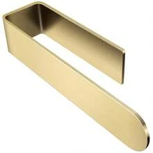 1入組毛巾架/手巾架，用於粘貼式毛巾架/毛巾環，適用於浴室牆壁、廚房、房車，不銹鋼拉絲銅金色表面處理 - 金色 - 查看 1