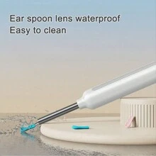 Visual Ear Harvesting, Ear Wax Removal, HD Ear Cleaner Camera, Ear Wax Removal Kit With Light - Ear Camera Cleaner With 6 Ear Scoops Compatible With Iphone And Android Phones - White - View 4