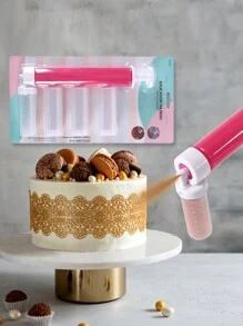 Manual Pastry Airbrush Gun Cake Sprayer Airbrush For Cake Kitchen Pastry Tool - Red - View 1