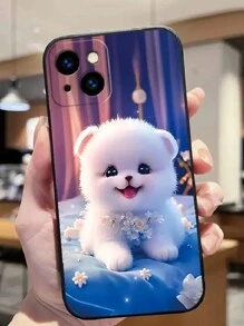 Ốp Điện Thoại Họa Tiết Thú Cưng Hoạt Hình Tương Thích Với Apple 15/14 Plus/13 Pro Max/12, Vỏ Bọc Toàn Bộ, Thiết Kế Cặp Đôi - phong cách 1 - Xem 9