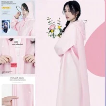 時尚雨衣成人女款長式雨衣披風女士防水雨衣自行車旅行帶帽雨衣女用