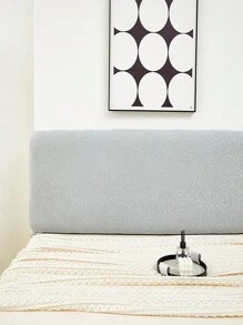 1入組防水花卉床頭套，加厚防塵床頭保護套，北歐床墊套房間裝飾