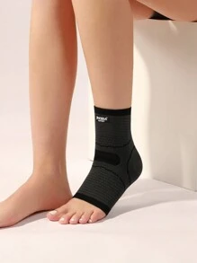 JINGBA SUPPORT 1pc Knitted Breathable Unisex Ankle Support For Home, Sports - Black - View 6