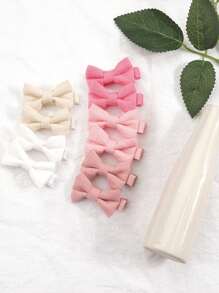 10/20pcs Baby Hair Clips Fully Lined 2 Inch Bows And Linen Baby Hair Bows Hair Clips For Baby Girls Infants Toddlers And Kids Pink Series