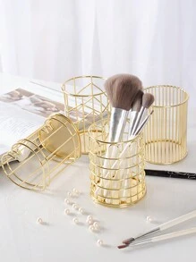 1 Stück Stiftehalter Metall Cut Out , Make-up Lager