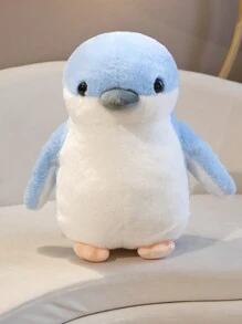 Bobbybear 1 pieza Muñeco de peluche de pingüino azul y blanco, Almohada de peluche de pingüino esponjoso, Peluche de pingüino de pie de la serie Océano, Regalo para acuario, Decoración con temática marina - Multicolor - Ver 13