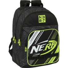 Safta Nerf "Get Ready" Adaptable Double Backpack - Officially Licensed School Backpack - Ergonomic Design - Ample Storage Space - Multifunctional Pockets - Multicolor - View 1