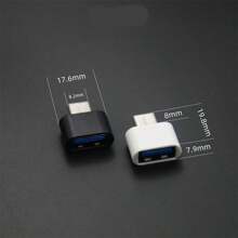 Adattatore convertitore OTG Type-C Micro USB a USB per telefono, tablet, laptop, mouse, tastiera e disco