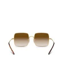 Ray-Ban 方形太阳镜，54 毫米 - 金色/透明漸層棕色 - 查看 10