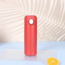 1pc Stainless Steel Bouncing Cover Pea Cup, Mini Double-Layer Vacuum Intelligent  Cup With Logo, Gift Water Cup - Multicolor - View 4
