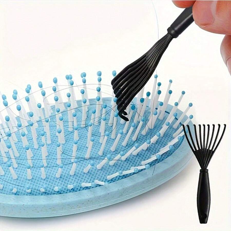 1 Peça Ferramenta de Limpeza de Escova de Cabelo, Limpador de Pente em Forma de Ancinho, Escova Removedora de Sujeira do Cabelo, Cozinha, Banheiro, Casa, Fornecedores de Artigos Domésticos