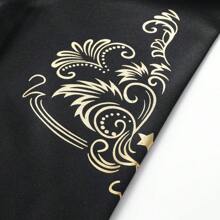 Men's Casual Zipper Sportswear Set, Suitable For Spring/Autumn - Black - View 9