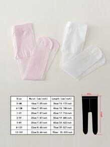 2pcs Girls' Full-Footed Tight Dancing Pantyhose - Multicolor - View 3