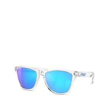 Oakley Kính mát vuông phân cực Frogskins Prizm, 54mm - Rõ ràng/màu xanh rắn - Xem 1