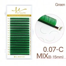 SONG LASHES Extensiones de pestañas arcoíris de 16 filas de alta calidad para pestañas de Color rosa claro Puple marrón claro verde claro,pestañas pestans extensiones de pestañas, pestañas de fiesta - Multicolor - Ver 23