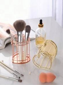 1 Stück Stiftehalter Metall Cut Out , Make-up Lager