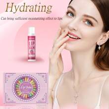 48pcs/Box Gift Set - 12 Flavors Lip Balm Set (5g Each) For Deep Moisturizing, Long-Lasting Hydration And Lip Color Enhancement. Suitable As Gift For Colleagues, Women And Party Favors.