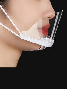 10入/15入/20入透明塑膠廚房面罩，適用於餐廳、飯店和商場，防唾液，防霧