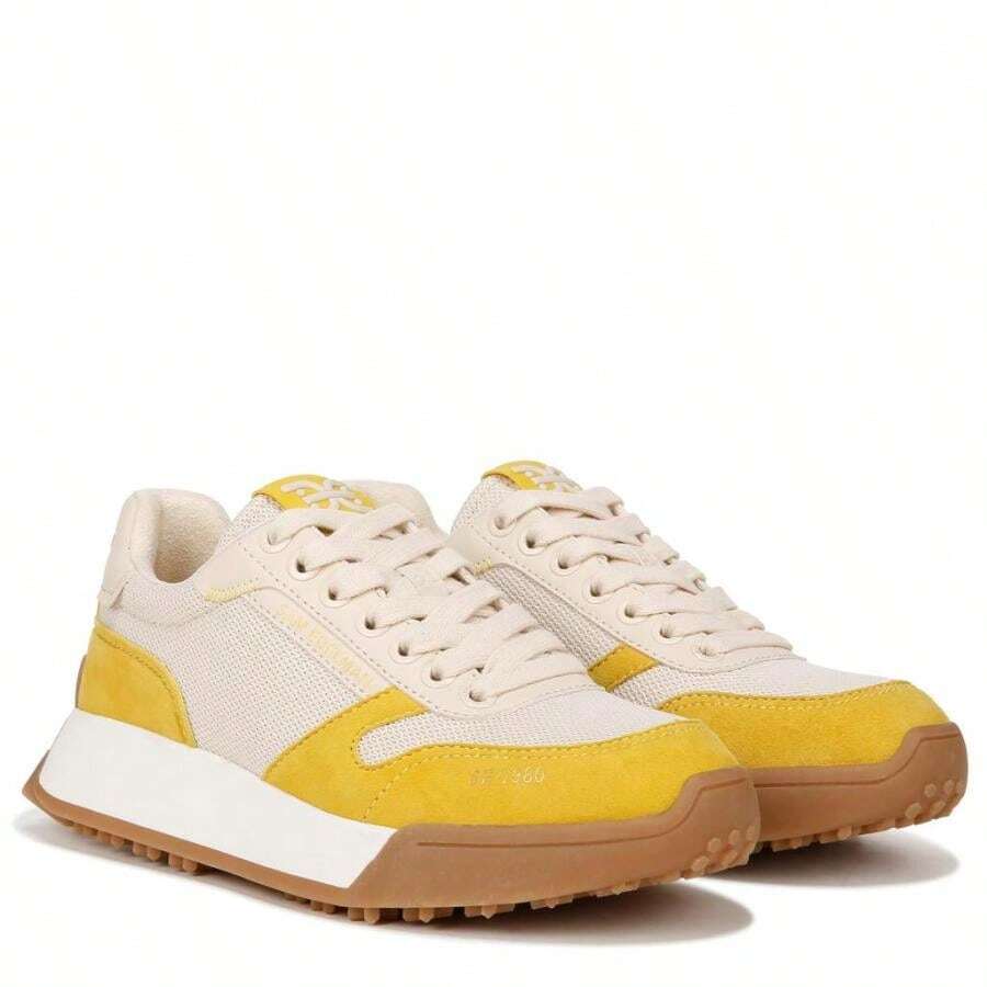 Sam Edelman Black Old Skool 36 Sneakers - Saffron Yellow/Ivory - View 1