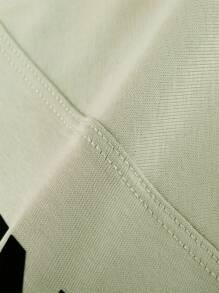 Annil 男孩和女孩的 V 领短袖短裤套装，适合夏季跑步、玩耍、运动和休闲服装 - 綠色 - 查看 6