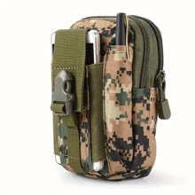Bolsa Táctica Militar Camuflaje Multifuncional Para Celular Gran Capacidad LEODY - Verde militar - Ver 3