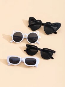 4pcs/3pcs/1pc Fashionable Eyeglasses, Adorable Baby & Kids Glasses - Back To School Gift For Children