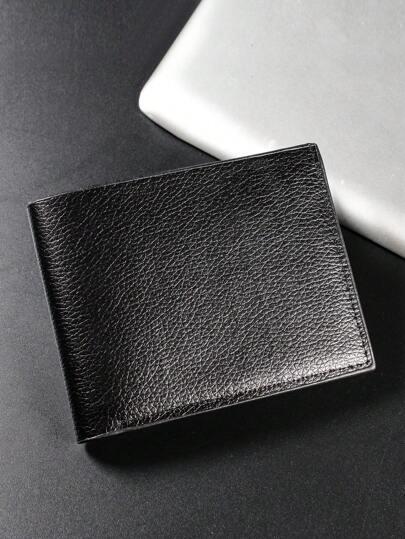 1pc Men's Wallet, Business Minimalist Design, Multi Card Slots, Coin Purse, Bifold Cash & Credit Card Holder, Vintage PU Leather, Suitable For Youth & Daily Use