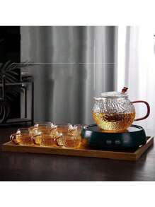 12/6/4/2 件玻璃玫瑰功夫茶杯，容量 120 毫升，耐热，适用于厨房、客厅、办公室、聚会、礼物 - 無色 - 查看 9