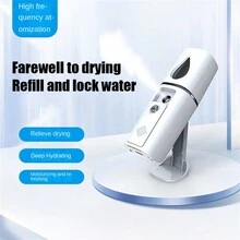 1PC Portable Mini Face Sprayer, Stand Spray Hydrator, Long Spray Machine Facial Moisturizer, Spray Hydrating Facial Humidifier, Small Portable Charging Beauty Instrument, Cold Spray Machine Facial Evaporator - Multicolor - View 1