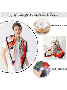 Elegant 1PC Women's Large Scarf 90cm Scarf - Multicolor - View 10