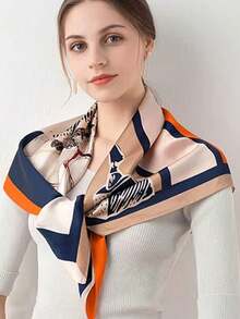 Elegant 1PC Women's Large Scarf 90cm Scarf - Multicolor - View 1