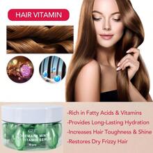 GZE 2 粒迷迭香薄荷护发维生素胶囊，含迷迭香油和薄荷油，强韧秀发精华 - 维生素 A、C、E、Pro、B5 - 男女适用护发素，令秀发丝滑柔顺 - 綠色 - 查看 4