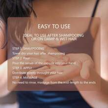 GZE 2 粒迷迭香薄荷护发维生素胶囊，含迷迭香油和薄荷油，强韧秀发精华 - 维生素 A、C、E、Pro、B5 - 男女适用护发素，令秀发丝滑柔顺 - 綠色 - 查看 7