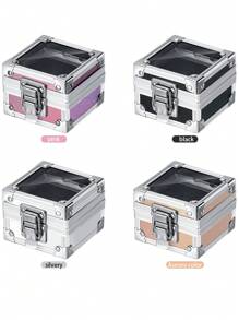 25孔美甲钻头收纳盒空金属盒美甲钻展示架美甲配件用品 - 彩色 - 查看 4