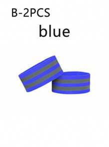 2 件高能见度反光带，适用于夜间散步、骑自行车、跑步 - 反光腕带、手臂脚踝和腿部绑带，可最大程度提高能见度和舒适度 - 彩色 - 查看 15