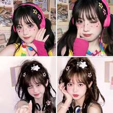 Kẹp tóc ngôi sao Hot Girl Y2K [Màu hỗn hợp] - dopamin - Xem 3