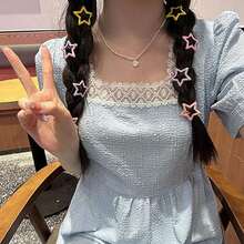 Kẹp tóc ngôi sao Hot Girl Y2K [Màu hỗn hợp] - dopamin - Xem 5