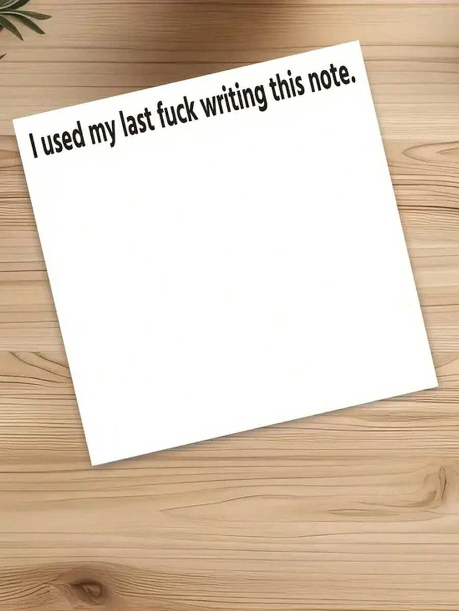 1 SelfAdhesive Notepad With Proverbs, 3x3 Inches, Charming Notepad, Tearable Sticky Note Pad